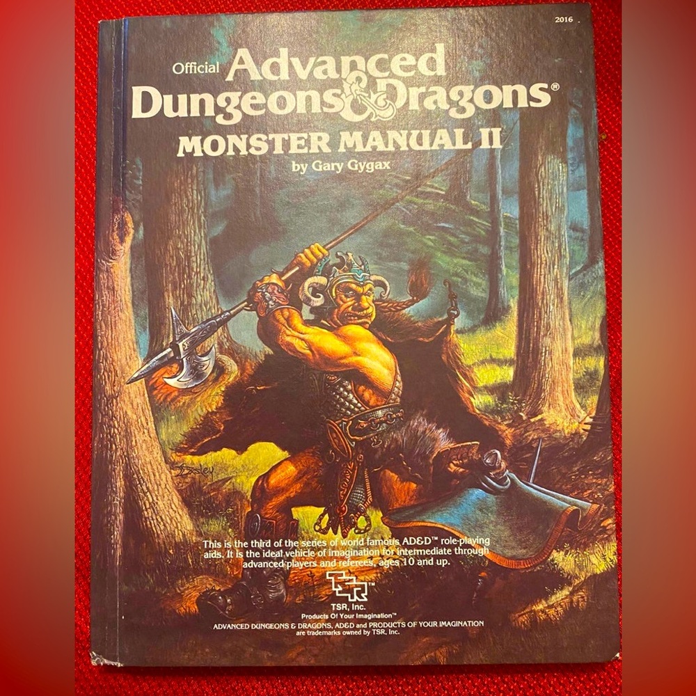 Vintage  1983 First edition official dungeons and dragons monster Manual II